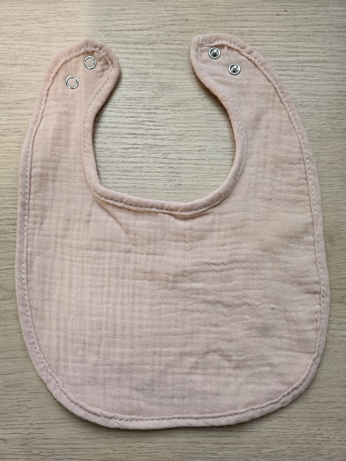 Light Pink Bib 100% Cotton