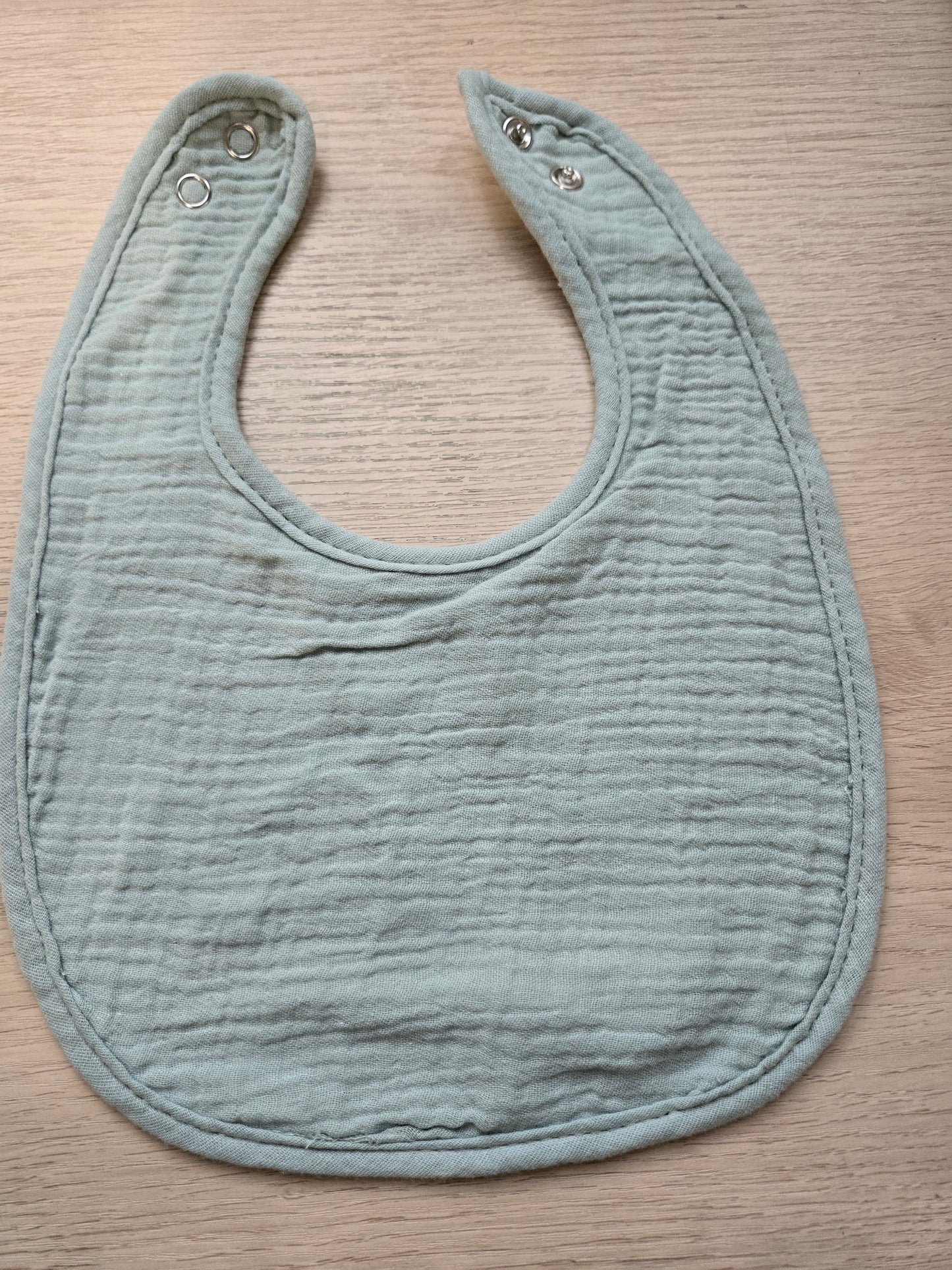 Mint Green Bib 100% Cotton