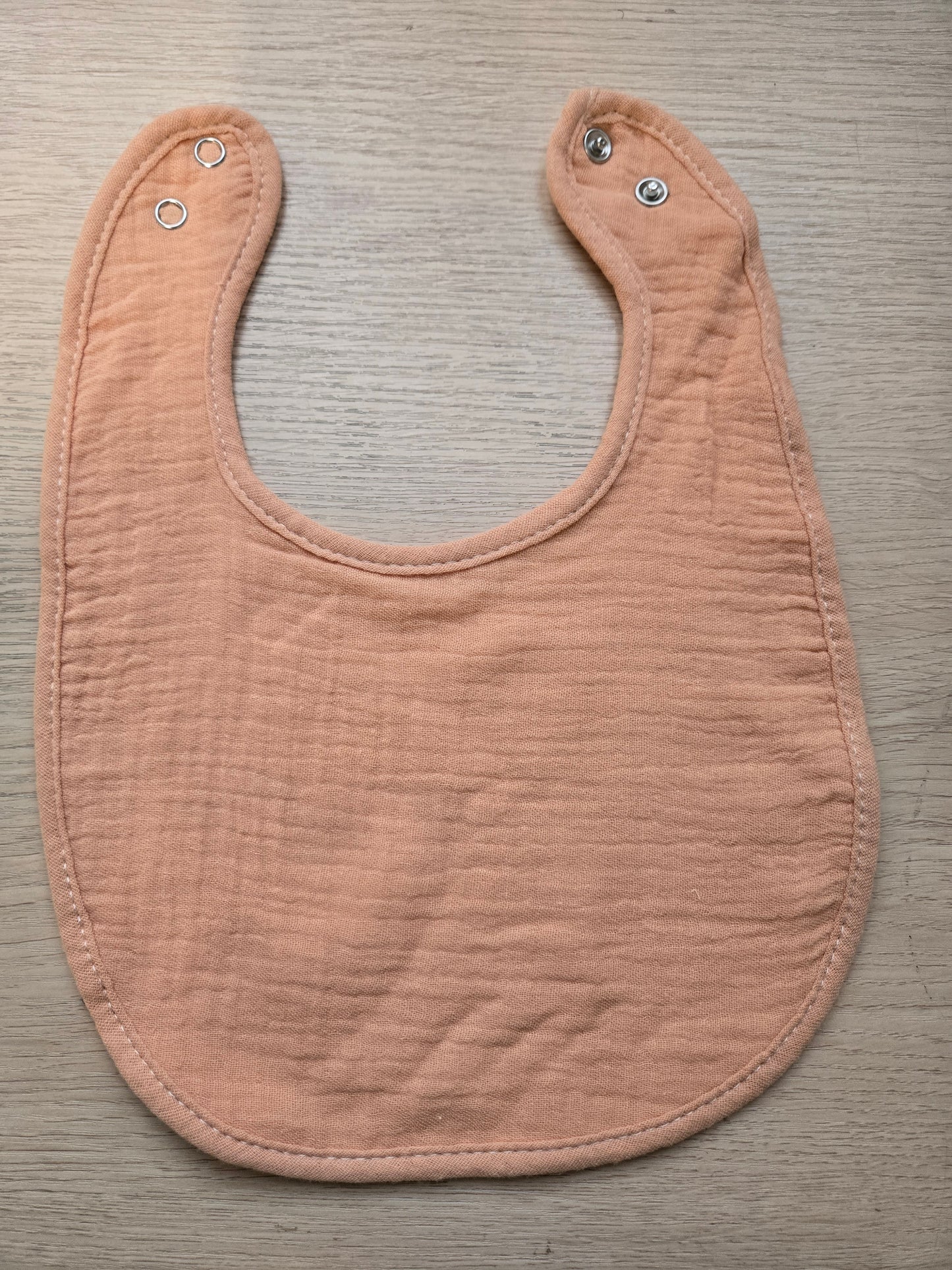 Peach Bib 100% Cotton