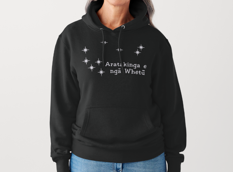 Matariki Whānau Collection |Embroidered Matariki-Guilded By the Stars (Tees & Hoodies)
