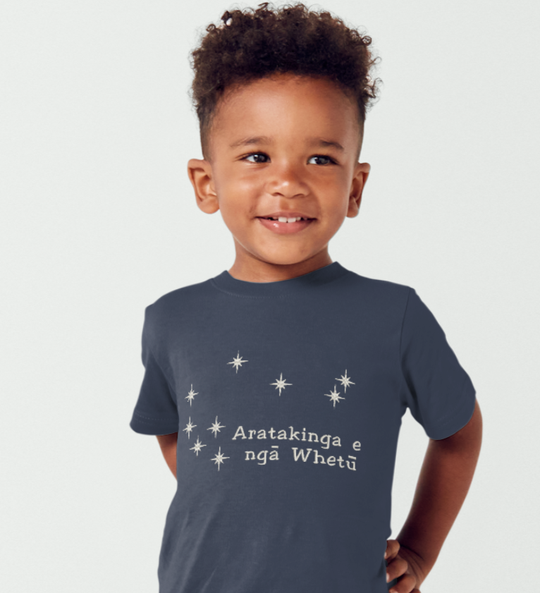 Matariki Whānau Collection |Embroidered Matariki-Guilded By the Stars (Tees & Hoodies)