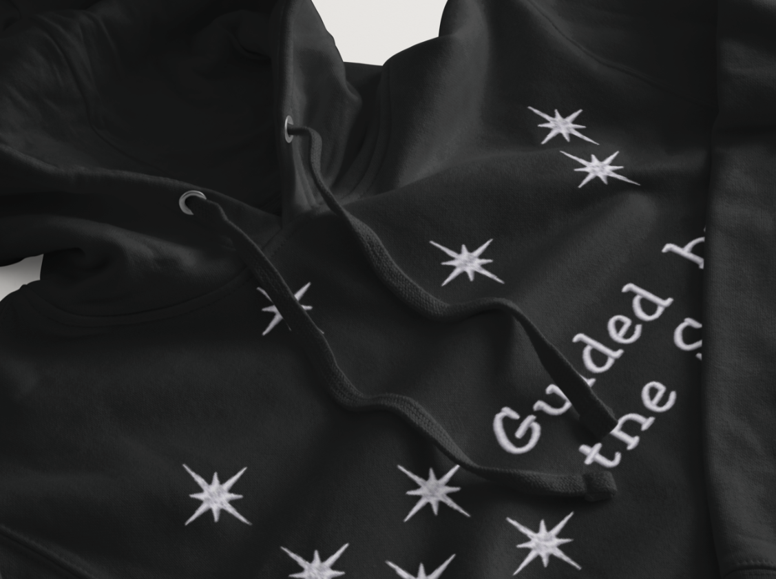 Matariki Whānau Collection |Embroidered Matariki-Guilded By the Stars (Tees & Hoodies)